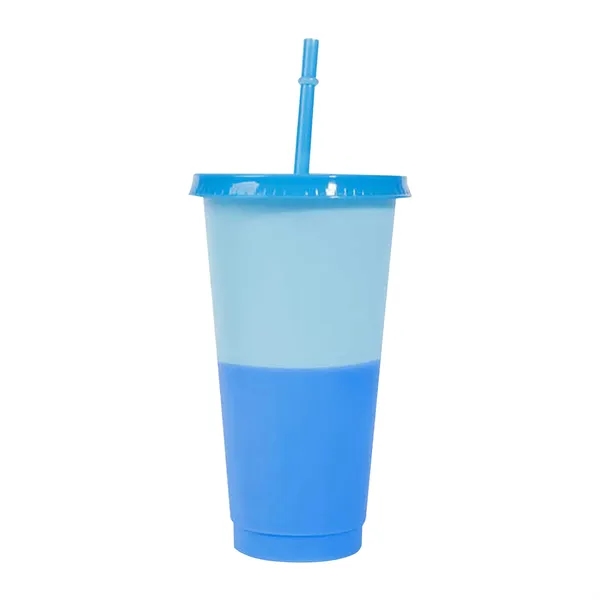 24OZ Mood Color Changing Cup With Lid And Straw - 24OZ Mood Color Changing Cup With Lid And Straw - Image 5 of 6