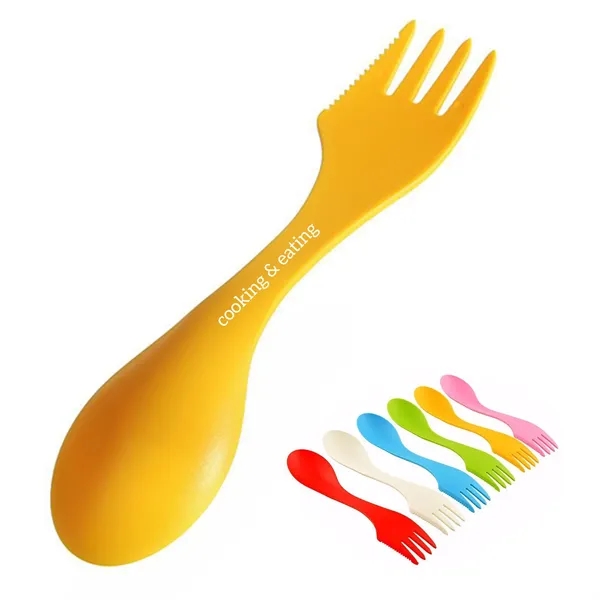 3 in 1 Plastic spork with custom logo - 3 in 1 Plastic spork with custom logo - Image 0 of 3