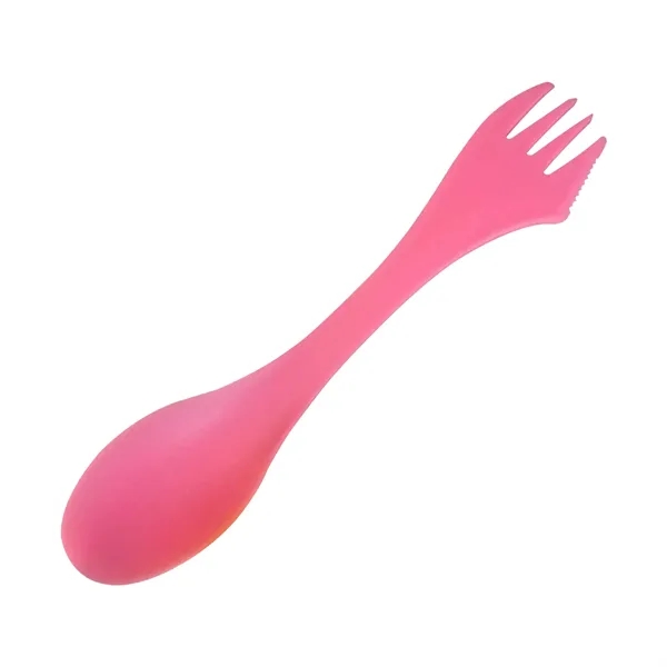 3 in 1 Plastic spork with custom logo - 3 in 1 Plastic spork with custom logo - Image 3 of 3