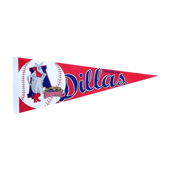 4" X 10" Mini Felt Pennant W/ Sewn Strip - 4" X 10" Mini Felt Pennant W/ Sewn Strip - Image 10 of 12