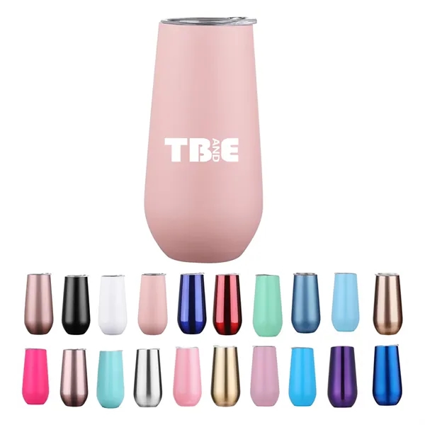 6Oz Vacuum Insulated Egg Shaped Cup - 6Oz Vacuum Insulated Egg Shaped Cup - Image 0 of 7