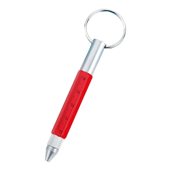 6 In 1 Metal Tool Pen With Key Ring