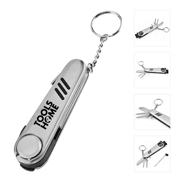 7 In 1 Stainless Steel Golf Tool - 7 In 1 Stainless Steel Golf Tool - Image 0 of 1