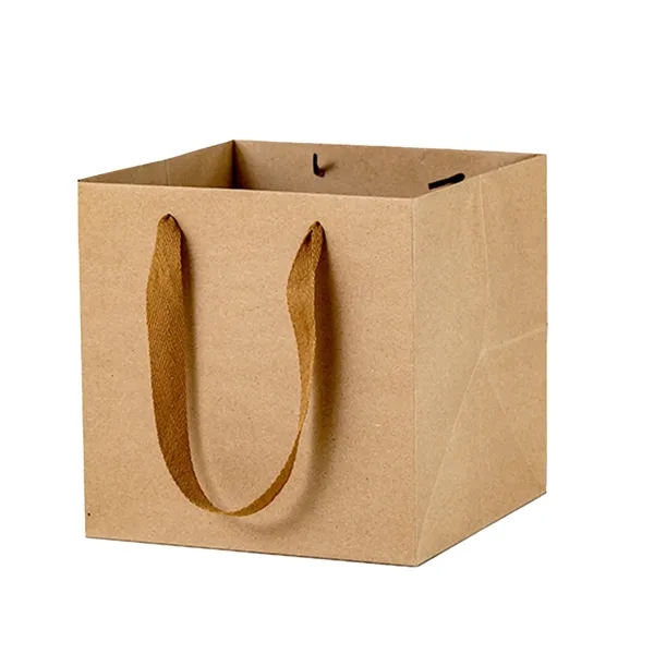 8" X 8"  8" Matte Laminated Euro Gift Tote Bag - 8" X 8"  8" Matte Laminated Euro Gift Tote Bag - Image 2 of 3