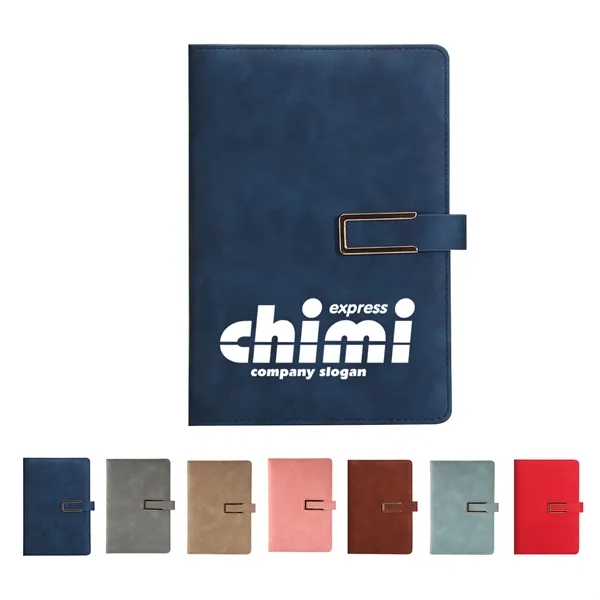 A5 Magnetic Buckle Pu Leather Notebook - A5 Magnetic Buckle Pu Leather Notebook - Image 0 of 8