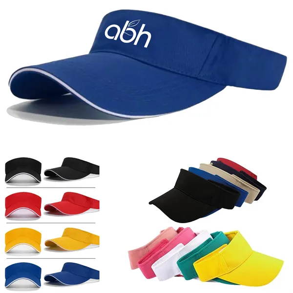 100% Cotton Sun Visor Hats - 100% Cotton Sun Visor Hats - Image 0 of 3