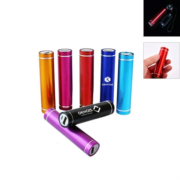 Aluminium Round 2600 Mah Metal Power Bank - Aluminium Round 2600 Mah Metal Power Bank - Image 0 of 12