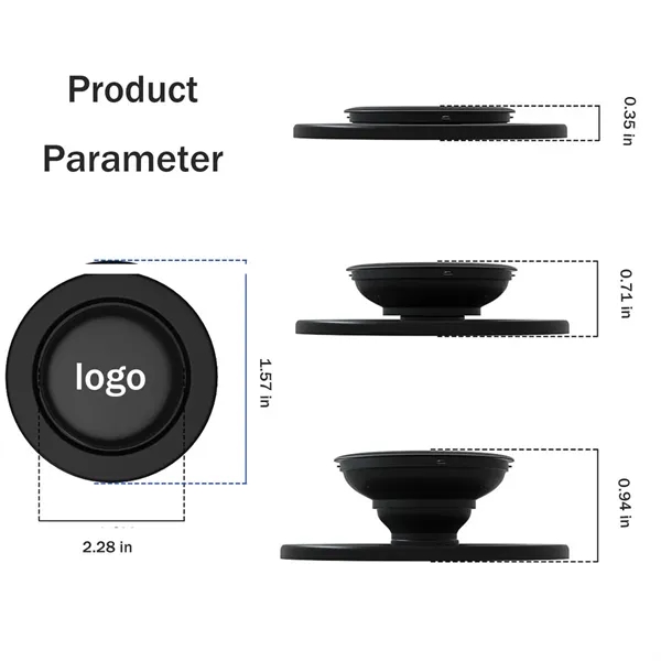 Round Adhesive Phone Grip Magnets Securely Attach - Round Adhesive Phone Grip Magnets Securely Attach - Image 1 of 4