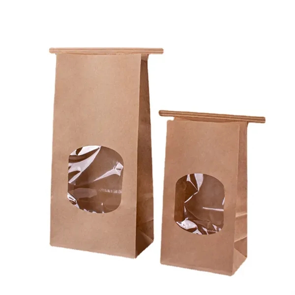 Clear Window Kraft Toast Bag Waterproof - Clear Window Kraft Toast Bag Waterproof - Image 5 of 7