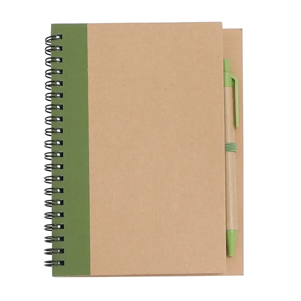 Eco Inspired Spiral Notebook & Pen - Eco Inspired Spiral Notebook & Pen - Image 1 of 10