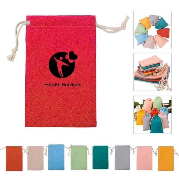 Cotton Gift Drawstring Pouch - Cotton Gift Drawstring Pouch - Image 0 of 3