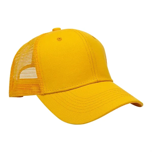 Cotton Trucker Hat Mesh Snapback Baseball Cap - Cotton Trucker Hat Mesh Snapback Baseball Cap - Image 1 of 3