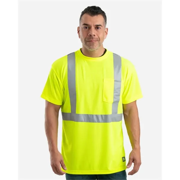 Berne Apparel Men's Tall Hi-Vis Class 2 Performance T-Shirt - Berne Apparel Men's Tall Hi-Vis Class 2 Performance T-Shirt - Image 0 of 0