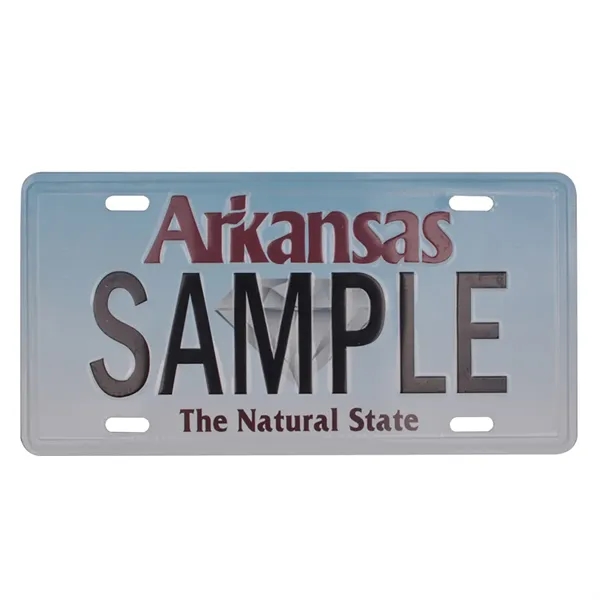 Custom Embossed Metal Auto License Plate - Custom Embossed Metal Auto License Plate - Image 0 of 4
