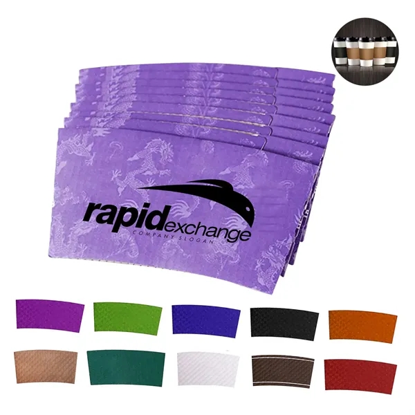 Full Color Kraft Coffee Cup Sleeve - Full Color Kraft Coffee Cup Sleeve - Image 0 of 3