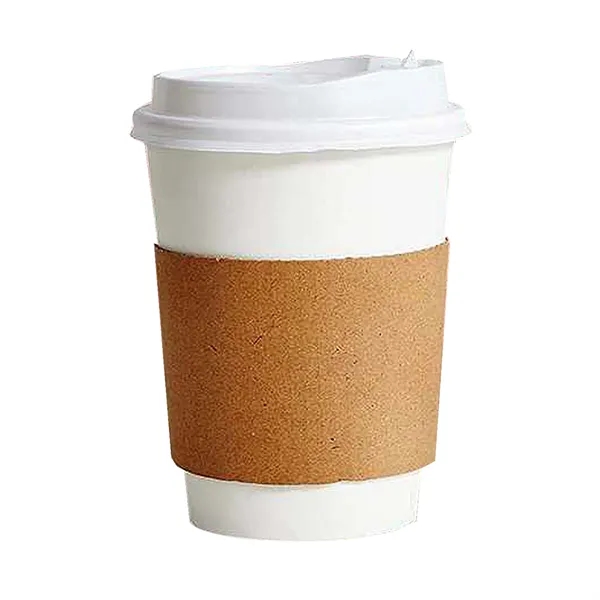 Custom Full Color Kraft Coffee Cup Sleeve - Custom Full Color Kraft Coffee Cup Sleeve - Image 1 of 3