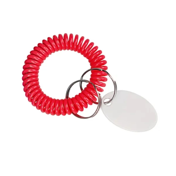 Custom Spiral Wrist Coil Keychain W/ Tag - Custom Spiral Wrist Coil Keychain W/ Tag - Image 7 of 11