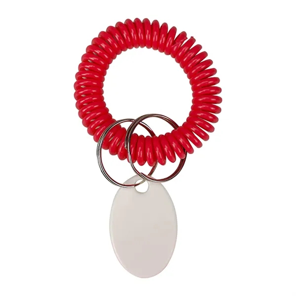 Custom Spiral Wrist Coil Keychain W/ Tag - Custom Spiral Wrist Coil Keychain W/ Tag - Image 9 of 11