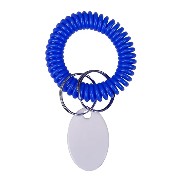Custom Spiral Wrist Coil Keychain W/ Tag - Custom Spiral Wrist Coil Keychain W/ Tag - Image 11 of 11