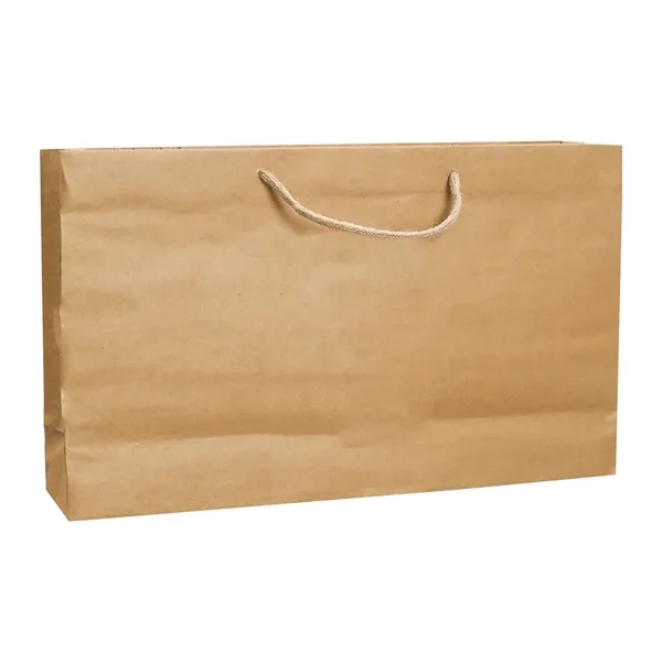 Custom Size Kraft Paper Bag W/ Handle - Custom Size Kraft Paper Bag W/ Handle - Image 1 of 3
