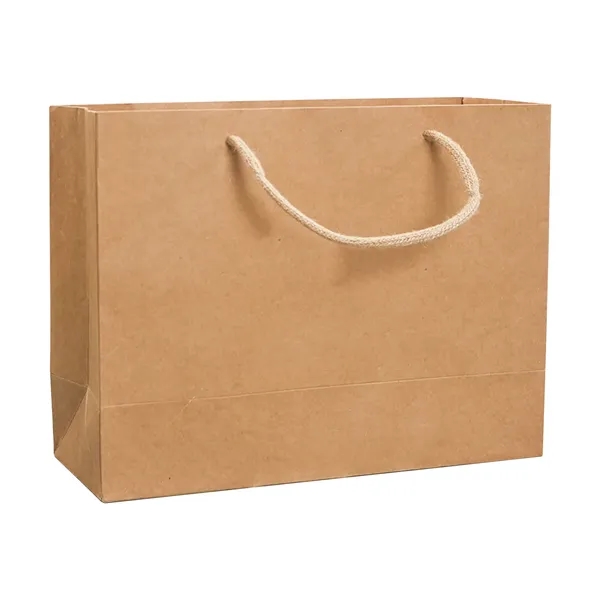 Custom Size Kraft Paper Bag W/ Handle - Custom Size Kraft Paper Bag W/ Handle - Image 2 of 3
