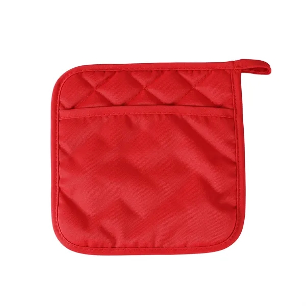 Cotton Pot Holder W/ Pocket - Cotton Pot Holder W/ Pocket - Image 2 of 5