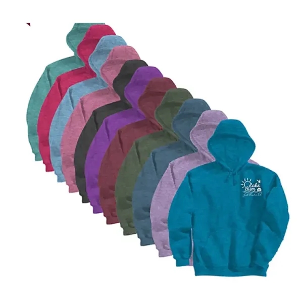 Adult Vintage Heather Hoodie - Embroidered