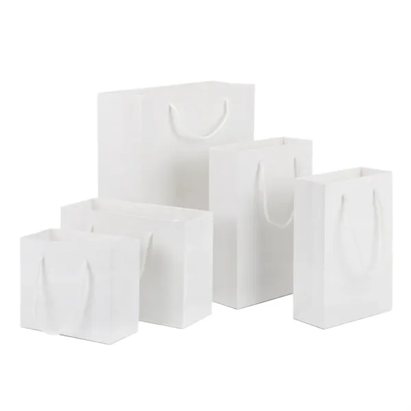 Premium Black Matte Paper Shopping bag - Premium Black Matte Paper Shopping bag - Image 7 of 12