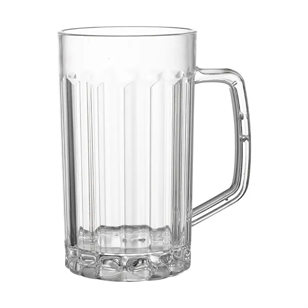 Eco Friendly Clear Acrylic Beer Cups with Handle - Eco Friendly Clear Acrylic Beer Cups with Handle - Image 2 of 3