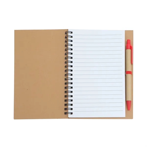 Eco Inspired Spiral Notebook & Pen - Eco Inspired Spiral Notebook & Pen - Image 2 of 10