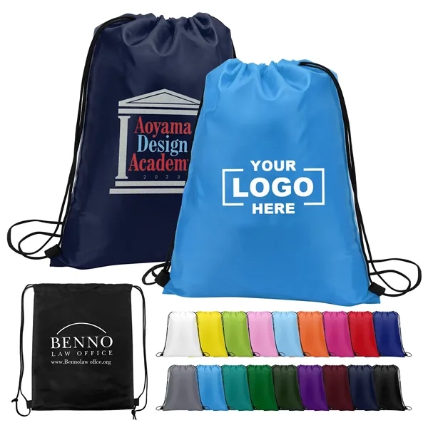 Polyester Drawstring Sportpack - Polyester Drawstring Sportpack - Image 0 of 18