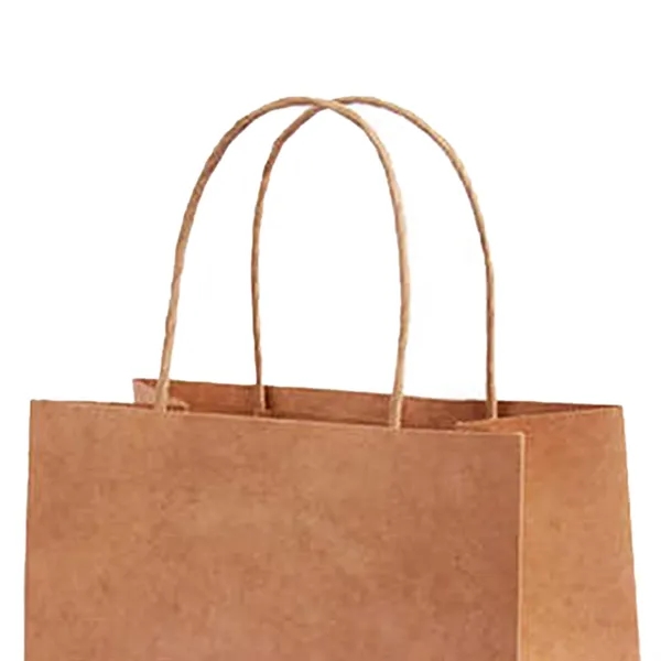 Full Color Natural Kraft Paper Shopper Bag - Full Color Natural Kraft Paper Shopper Bag - Image 3 of 3