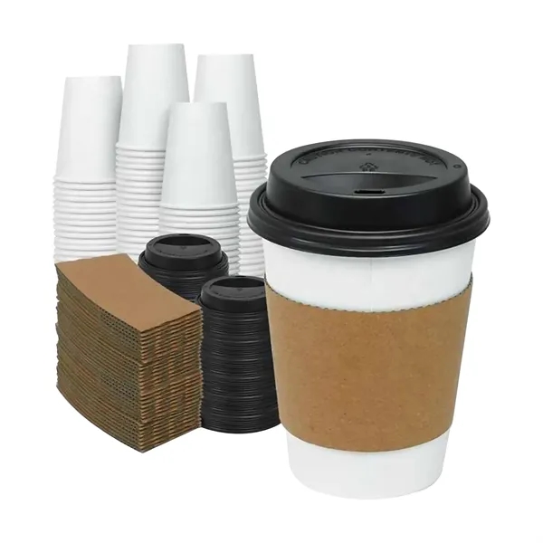 Full Color Customized Paper Coffee Cup Sleeves - Full Color Customized Paper Coffee Cup Sleeves - Image 2 of 3
