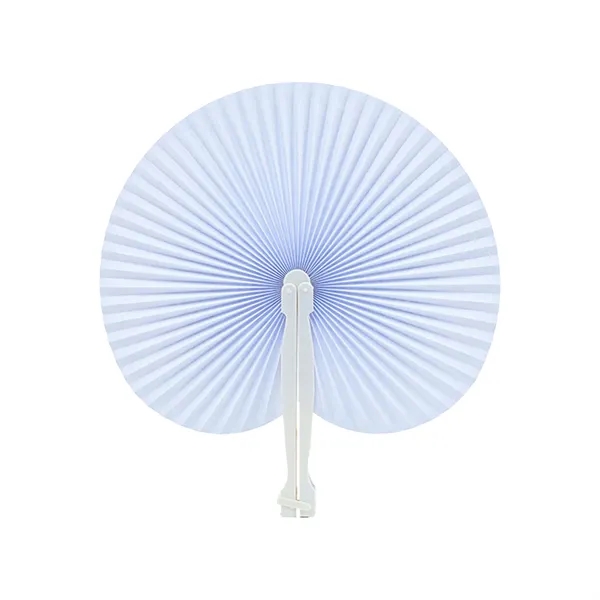 Folding Hand Held Paper Fan - Folding Hand Held Paper Fan - Image 2 of 6