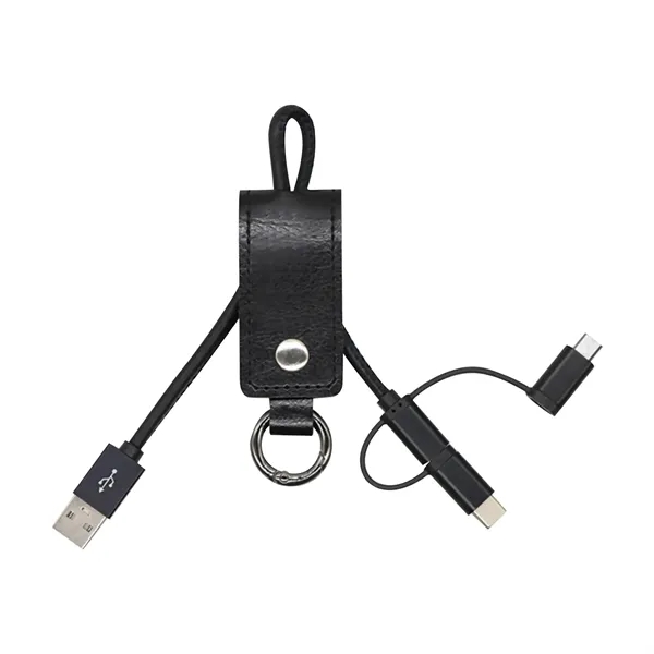 Keychain 3 In 1 Charger Cable - Keychain 3 In 1 Charger Cable - Image 1 of 3