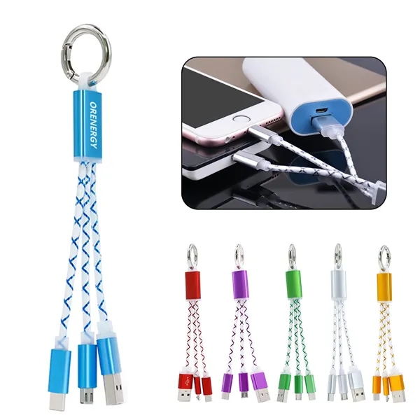 2 in 1 Keychain USB Cable for Android Phones - 2 in 1 Keychain USB Cable for Android Phones - Image 0 of 6