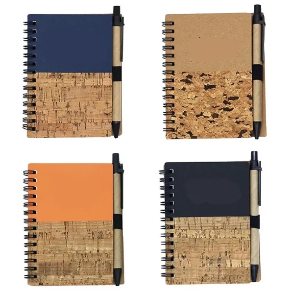 Kraft Wood Grain Spiral Notebook Kit - Kraft Wood Grain Spiral Notebook Kit - Image 1 of 1