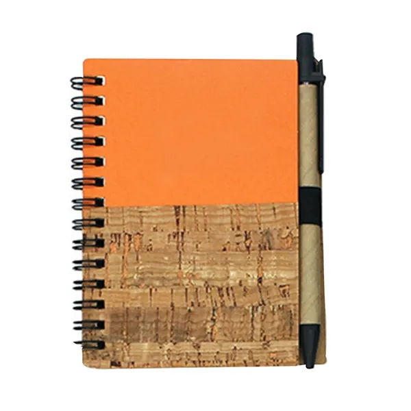 Kraft Wood Grain Spiral Notebook Kit - Kraft Wood Grain Spiral Notebook Kit - Image 1 of 3
