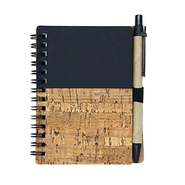 Kraft Wood Grain Spiral Notebook Kit - Kraft Wood Grain Spiral Notebook Kit - Image 3 of 3