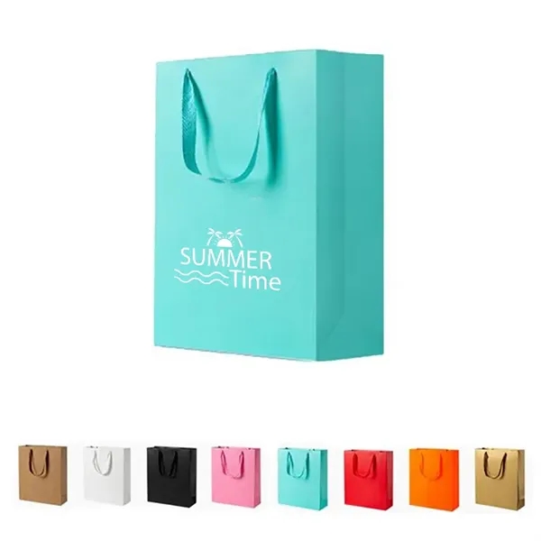 Mini Full Color Laminated Glossy Euro Tote Bag - Mini Full Color Laminated Glossy Euro Tote Bag - Image 0 of 3