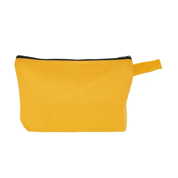 Canvas Cosmetic Bag Zipper Pencil Pouch - Canvas Cosmetic Bag Zipper Pencil Pouch - Image 2 of 10