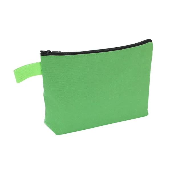 Canvas Cosmetic Bag Zipper Pencil Pouch - Canvas Cosmetic Bag Zipper Pencil Pouch - Image 3 of 10