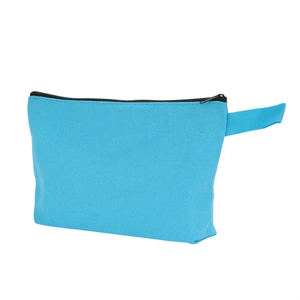 Canvas Cosmetic Bag Zipper Pencil Pouch - Canvas Cosmetic Bag Zipper Pencil Pouch - Image 6 of 10