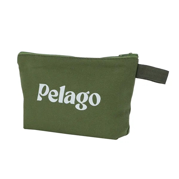 Canvas Cosmetic Bag Zipper Pencil Pouch - Canvas Cosmetic Bag Zipper Pencil Pouch - Image 7 of 10