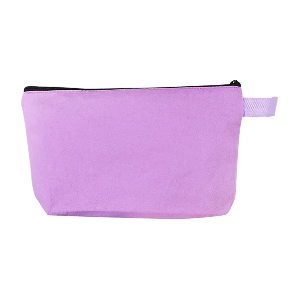 Canvas Cosmetic Bag Zipper Pencil Pouch - Canvas Cosmetic Bag Zipper Pencil Pouch - Image 9 of 10