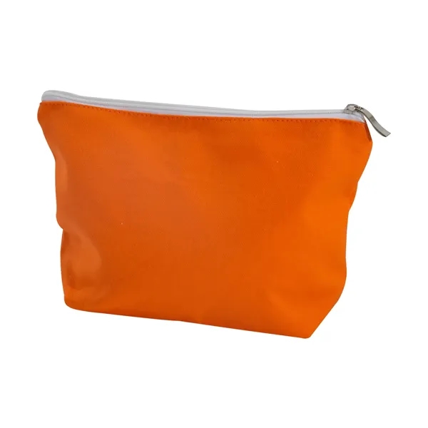 Multipurpose 10Oz Canvas Cosmetic Bag Zipper Pouch