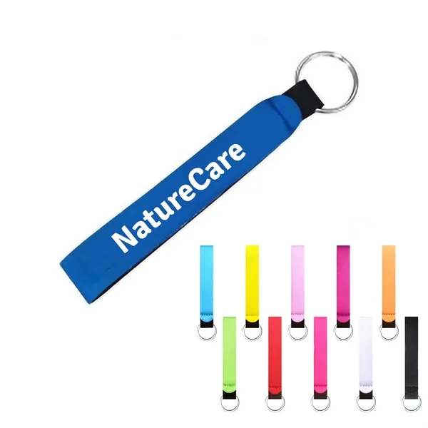 Neoprene Wrist Strap Keychain - Neoprene Wrist Strap Keychain - Image 0 of 3