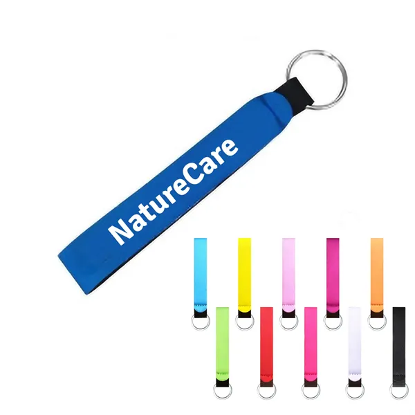 Neoprene Wrist Strap Keychain - Neoprene Wrist Strap Keychain - Image 0 of 3