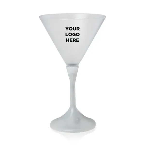 7 1/4 oz. LED Lighted Frosted Martini Glass - 7 1/4 oz. LED Lighted Frosted Martini Glass - Image 1 of 4