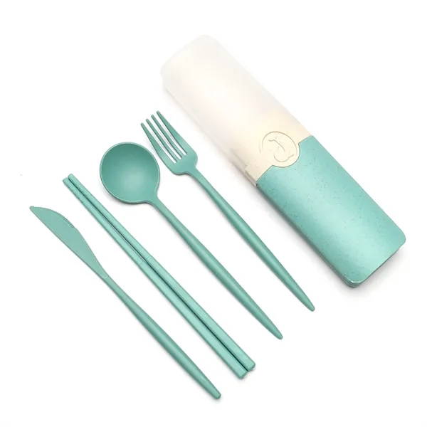 Portable Wheat Straw Cutlery Set - Portable Wheat Straw Cutlery Set - Image 3 of 11